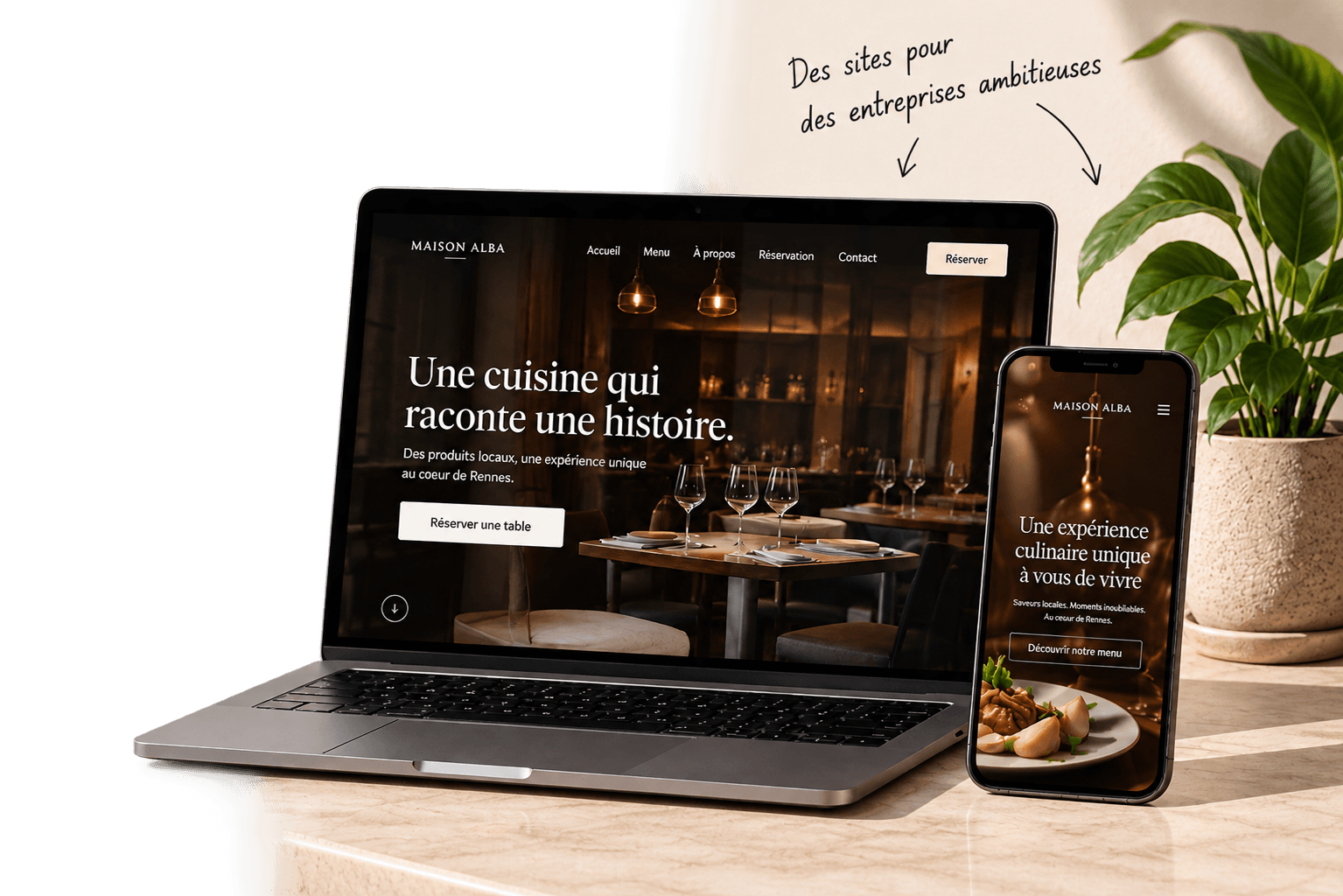 Exemple de création de site internet par LegrandDeveloppement